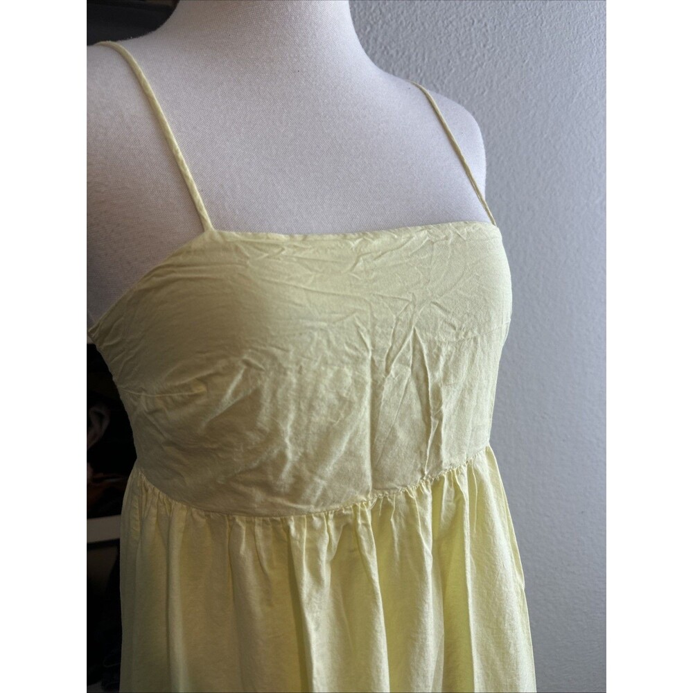 Zara Cotton Paneled Maxi Dress Sz Small - Picture 6 of 11